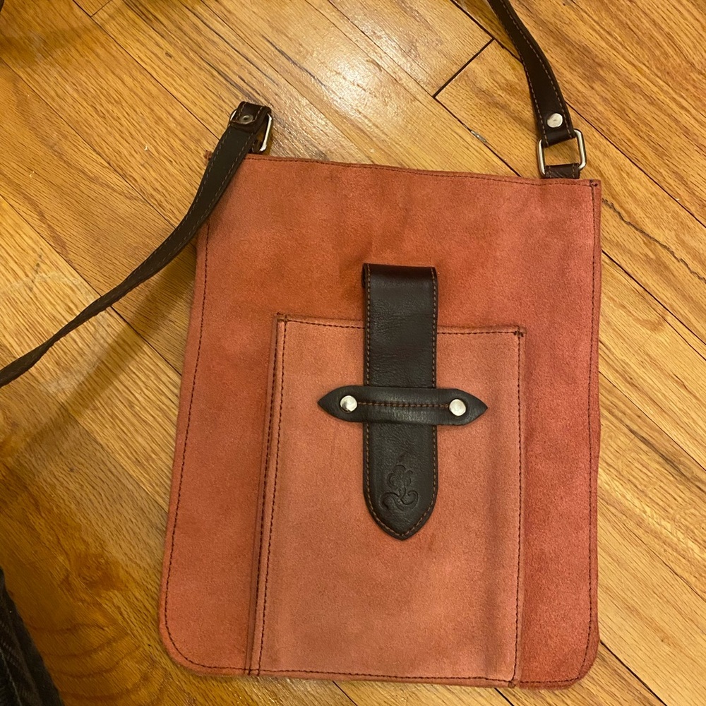 Small suede crossbody